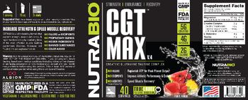 NutraBio CGT Max V.4 Fruit Punch - supplement