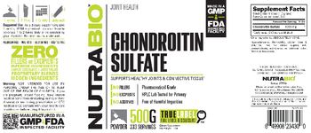 NutraBio Chondroitin Sulfate - supplement
