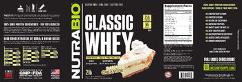 NutraBio Classic Whey Banana Cream Pie - protein supplement