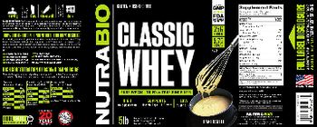 NutraBio Classic Whey Cake Batter - supplement