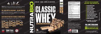 NutraBio Classic Whey Chocolate Peanut Butter Bliss - supplement