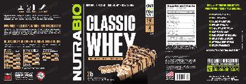 NutraBio Classic Whey Chocolate Peanut Butter Bliss - supplement