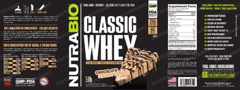 NutraBio Classic Whey Chocolate Peanut Butter Bliss - supplement