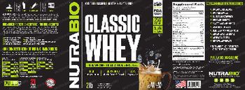 NutraBio Classic Whey Cold Brew Cappuccino - supplement