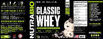 NutraBio Classic Whey Cookies & Cream - supplement