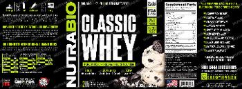 NutraBio Classic Whey Cookies & Cream - supplement