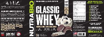 NutraBio Classic Whey Ice Cream Cookie Dream - supplement