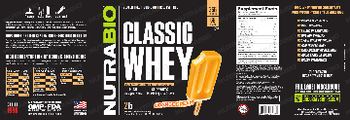 NutraBio Classic Whey Orange Dream - protein supplement
