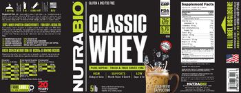 NutraBio Classis Whey Cold Brew Cappuccino - supplement
