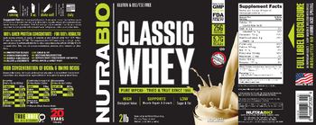 NutraBio Classis Whey Horchata - supplement