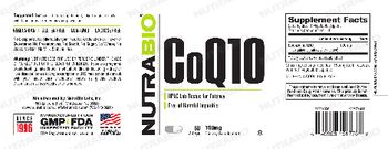 NutraBio CoQ10 100 mg - supplement