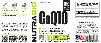 NutraBio CoQ10 100 Milligrams - supplement