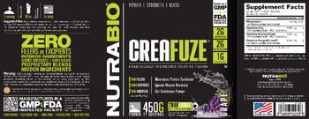 NutraBio CreaFuze Grape - supplement