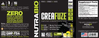 NutraBio CreaFuze Lemon Lime - supplement