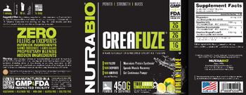 NutraBio CreaFuze Lemon Lime - 