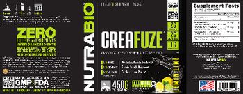 NutraBio CreaFuze Lemon Lime - supplement