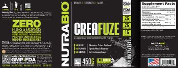 NutraBio CreaFuze Raw Unflavored - supplement