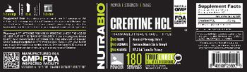NutraBio Creatine HCl - supplement