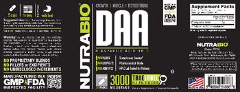 NutraBio DAA 3000 Milligrams - supplement