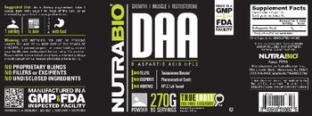NutraBio DAA - supplement