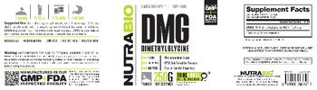 NutraBio DMG Dimethylglycine - supplement