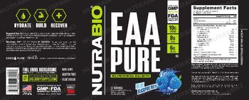 NutraBio EAA Pure Blue Raspberry - supplement