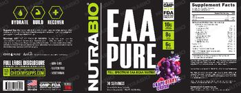 NutraBio EAA Pure Grape Berry Crush - supplement
