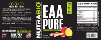 NutraBio EAA Pure Strawberry Lemon Bomb - supplement