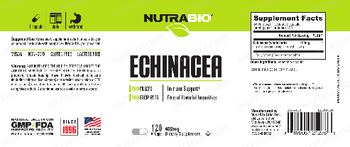 NutraBio Echinacea 400 mg - supplement