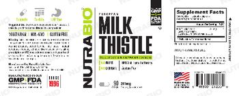 NutraBio European Milk Thistle 241 mg - supplement