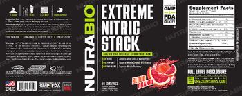 NutraBio Extreme Nitric Stack Blood Orange - supplement