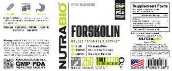 NutraBio Forskolin 250 mg - supplement