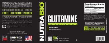 NutraBio Glutamine - supplement