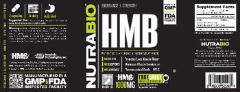 NutraBio HMB 1000 mg - supplement