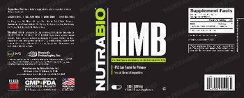 NutraBio HMB 500 mg - these statements have not been evaluated by the food and drug administration this product is not int