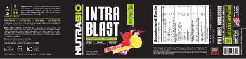 NutraBio Intra Blast Strawberry Lemon Bomb - supplement