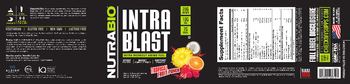 NutraBio Intra Blast Tropical Fruit Punch - supplement