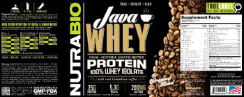 NutraBio Java Whey Original Blend - supplement
