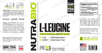 NutraBio L-Leucine - supplement