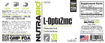 NutraBio L-OptiZinc 30 Milligrams - supplement