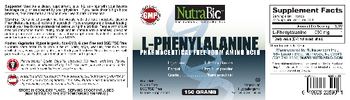 NutraBio L-Phenylalanine - supplement