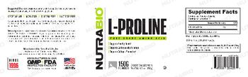 NutraBio L-Proline - supplement