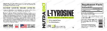 NutraBio L-Tyrosine - supplement