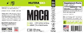 NutraBio Maca 525 mg - supplement