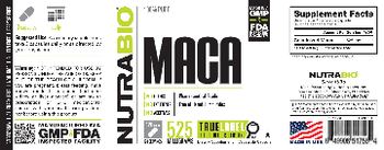 NutraBio Maca 525 Milligrams - supplement