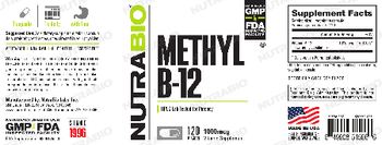 NutraBio Methyl B-12 1000 mcg - vitamin supplement