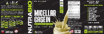 NutraBio Micellar Casein Alpine Vanilla - supplement