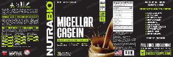 NutraBio Micellar Casein Dutch Chocolate - supplement