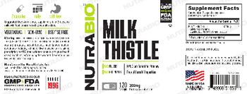 NutraBio Milk Thistle 300 mg - supplement