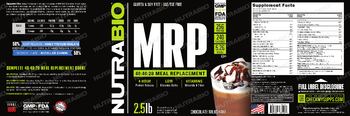 NutraBio MRP Chocolate Milkshake - supplement